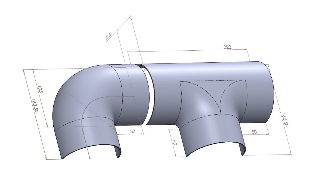 CAD design drawing of Tidan service capping system